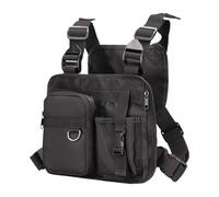 Chest Pack, Chest Bag, Running Vest, 10.24x1.18x8.66 Inches Backpack, Secure Storage, Pouch, Lightweight Adjustable, Fit, Breathable Design, Ideal for Hiking, Travel, Biking, Jogging, Walking