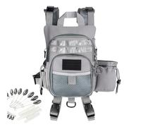 Chest Pack for Fishing Pouch Divided Equipment Holder for | Ergonomic Chest Bag for Kayak Outdoor Camping Lake River Sea Seaside Water