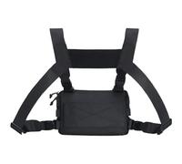 Chest Pack for Hunting, Adjustable Lightweight Chest Bag, Personal Equipment for Sports Riding Biking Fitness Walking Training Work Camping Commuting, black, Refer to description