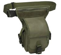 Chest Pack for Hunting, Binocular Harness, Adjustable Oxford Fabric Hunting Chest Pack with Waterproof Cover Multi-Function Leg Bag for Hiking Birdwatching, Army Green