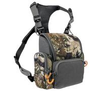 Chest Pack for Hunting|Binocular Harness Breathable Adjustable Hunting Chest Pack with Multi-Pocket Waterproof for Men and Women, Camouflage