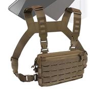 Chest Pack - Hiking Chest Pack | Chest Pack for Men | Lightweight Running Bag Pack | Neck Pouch | Adjustable Straps Quick Release of Anti-Theft Holders for Training Cycling in Fre