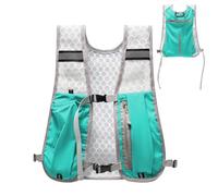 Chest Pack - Waterproof Nylon, 36 x 30 x 3 cm Lightweight with Reflective Stripes, High Storm Resistant Hydration Chest Bag | Hands Free Running Vest for Hiking Cycling, Sky Blue, Se référer au