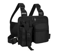 Chest Rig Bag, Multi Functional Chest Pack Large Capacity Sports Vests Bags with Adjustable Shoulder Strap for Workout Cycling Camping Hiking