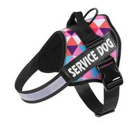 Chest Strap Dog Towing Rope Vest Medium And Large Dog Border Collie Golden Hair Bucket Explosion Proof Flushing Dog Harness(Triangle camouflage,XXL)
