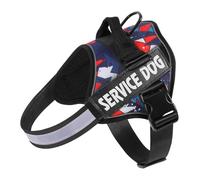 Chest Strap Dog Towing Rope Vest Medium And Large Dog Border Collie Golden Hair Bucket Explosion Proof Flushing Dog Harness(Deep Blue Camouflage,L)