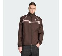 Adidas Originals Chest Stripe Full Zip Sweatshirt Brown L Man