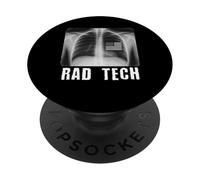 Chest X-ray US Flag Patriotic Radiology Technician PopSockets Adhesive PopGrip