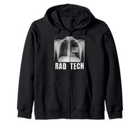 Chest X-ray US Flag Patriotic Radiology Technician Zip Hoodie