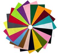 CHESTAF 20pcs Felt Fabric Sheet, A4 30 x 20 CM 1mm Thick Assorted Coloured, Stiff Felt Sheets for Crafting, DIY Craftwork Fabric Sewing Patchwork Crafts, Nonwoven Polyester Squares