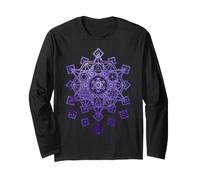 Chestahedron Metatron Cube Sacred Geometry Spiritual Yoga Long Sleeve T-Shirt