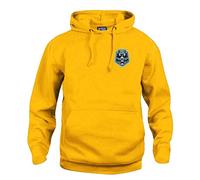 Chester 1974-1983 Retro Football Hoodie Embroidered Logo Gold
