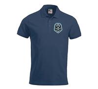 Chester 1974-1983 Retro Football Polo Embroidered Logo Navy