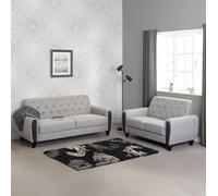 Chester 3+2 Suite Seconique Light Grey One Size