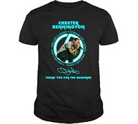 Chester Bennington Tee Single Tour Women Men Black T-Shirt Black