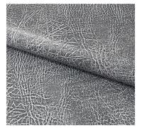 Chester Grained Faux Leather Fabric Fire Retardant Leatherette Upholstery Waterproof Heavy Duty Leathercloth Material (3 Metre (300cm x 140cm), Steel Grey)