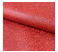 Chester Grained Faux Leather Fabric Fire Retardant Leatherette Upholstery Waterproof Heavy Duty Leathercloth Material (5 Metre (500cm x 140cm), Fire Red)