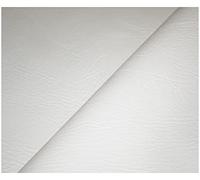 Chester Grained Faux Leather Fabric Fire Retardant Leatherette Upholstery Waterproof Heavy Duty Leathercloth Material (3 Metre (300cm x 140cm), White)