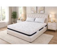 Chester & Oakley Mayfair Firm Open Coil Mattress - All Sizes in White | Size: Super King Chester & Oakley White Super King