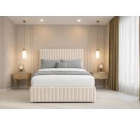 Chester & Oakley Ravello Teddy Divan 2 Drawers Right Side 12"Footboard 54" Headboard in Cream | Size: Double Chester & Oakley Cream Double