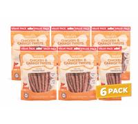 Chester’s Chicken & Carrot Twists Dog Treats 6 Pack 320g | Rawhide Free, Low Fat, Natural Chewy Dog Snacks