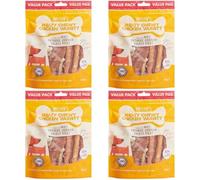 Chester’s Dog Treats Value Pack - Meaty Chewy Strips Made with Real Duck Breast - Grain Free, Low Fat, High Protein Natural Dog Snacks - Healthy Training Reward Treats for Dogs (Chicken Variety)