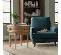 Chester Solid Mango Wooden Textured 55Cm Bedside Table