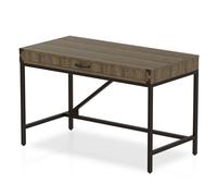 chester wooden computer desk in dark grey oak