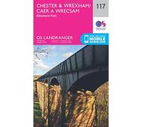 Landranger 117 Chester & Wrexham, Ellesmere Port Map With Digital Version - Pink, Pink One Size