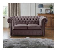 Chesterfield 2 Seater Fabric Malta Lavender 02 Sofa