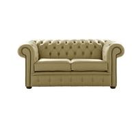 Chesterfield 2 Seater Shelly Golders Green Leather Sofa Settee Bespoke In Classic Style