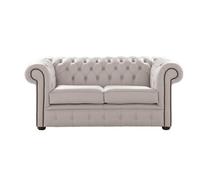 Chesterfield 2 Seater Shelly Grove Leather Sofa Settee Bespoke In Classic Style