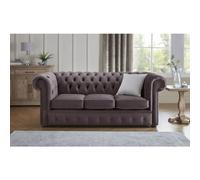 Chesterfield 3 Seater Fabric Malta 02 Lavender Sofa