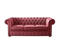 Chesterfield 3 Seater Shelly West Leather Sofa Bespoke In Classic Style
