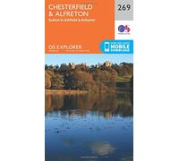 Chesterfield & Alfreton Map | Sutton in Ashfield & Bolsover | Ordnance Survey | OS Explorer Map 269 | England | Walks | Hiking | Maps | Adventure