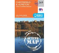 Chesterfield & Alfreton Map | Weatherproof | Sutton in Ashfield & Bolsover | Ordnance Survey | OS Explorer Active Map 269 | England | Walks | Hiking | Maps | Adventure