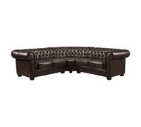 Chesterfield Antique Brown Large Corner Sofa