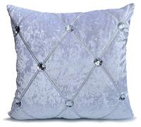 Chesterfield Cushion Covers - Soft Decorative Throw Pillow Covers for Sofa, Bed & Living Room - Durable Zip Cushion Case Set, Luxury Modern Home Décor (17"x17" Cover Only, White)