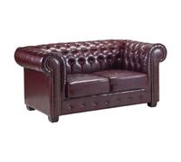 Chesterfield Oxblood Red 2 Seater Sofa
