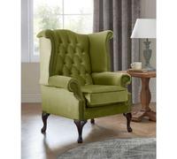 Chesterfield Queen Anne Beatrice Armchairs Malta Grass 12