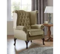 Chesterfield Queen Anne Beatrice Armchairs Malta Parchment 10