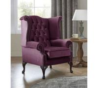 Chesterfield Queen Anne Beatrice Armchairs Malta Purple 01