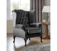 Chesterfield Queen Anne Beatrice Armchairs Malta Slate 05