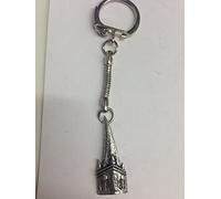 Chesterfield Spire PP-G69 made of fine English Pewter on a snake keyring