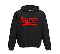 Chesterfield SPIREITES Football Gift - Hoodie one life one club top jumper sweatshirt FC Present FH104 (Adult XL, Jet Black)