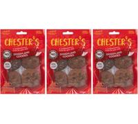 Chester's Doggyland Healthy Dog Treats Low Fat Biscuits Pack of 3 x 100g, Natural Chicken Dog Biscuits with Pumpkin, Carrot & Sweet Potato, Training Treats for Puppies 4+ Months & Adult Dogs