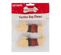 Chesters Festive Dog Chews, 86g, Christmas Dog Treats, Chicken & Duck Flavour, Suitable for Dogs Over 4 Months