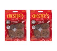 Chesters Healthy Puppy & Dog Treats - Low-Fat Crunchy Biscuits with Chicken & Veggies | Training Rewards for Puppies & Adult Dogs | 2 x 100g Packs