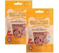 Chester's Meaty Chicken & Rice Dumbbells - High-Protein Dog Treats (2 Pack, Tender Chicken Bites)