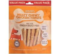 Chester's Meaty Tender Beef Fillets for Dogs 100% Natural Grain Free Hypoallergenic Low Fat Soft Chewy Dog Treat Training Reward Snack 1 Pack, Chicken Twists